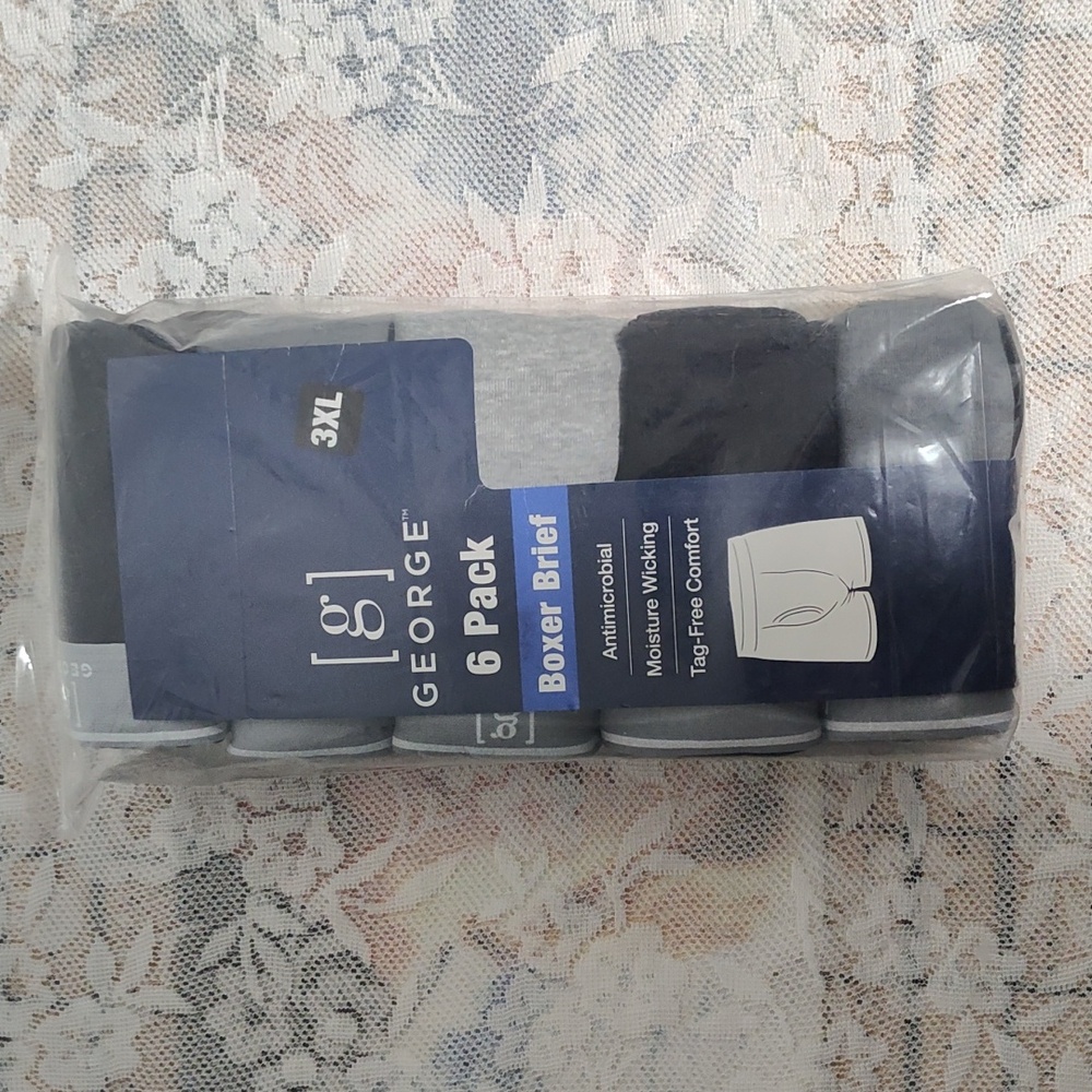 George 6 pack Boxer Briefs Size 3XL